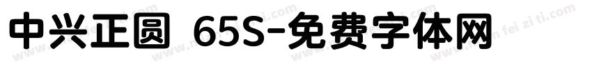 中兴正圆 65S字体转换
